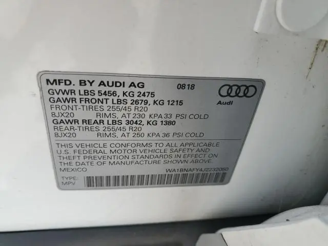 2018 AUDI Q5 PREMIUM PLUS  