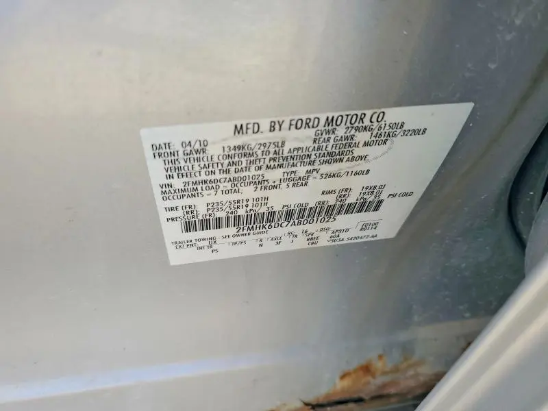 2010 FORD FLEX LIMITED  