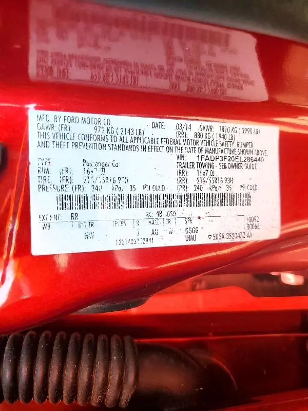 2014 FORD FOCUS SE  