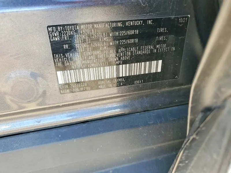 2021 TOYOTA RAV4 XSE  