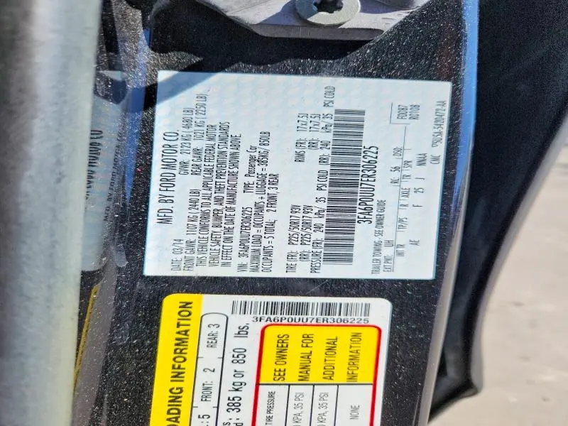 2014 FORD FUSION S HYBRID  