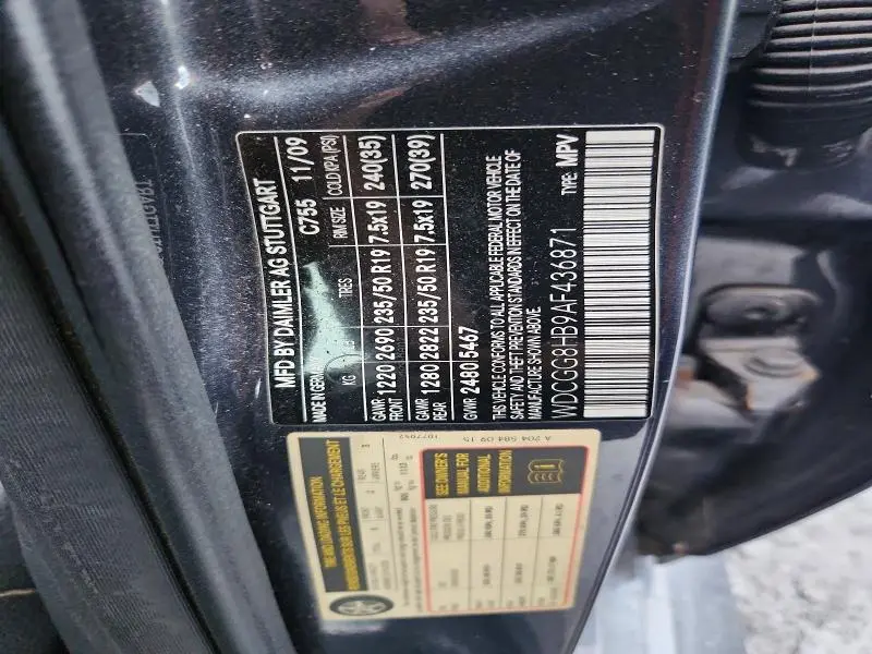 2010 MERCEDES-BENZ GLK 350 4MATIC  