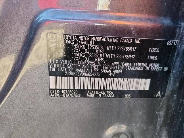 2017 TOYOTA RAV4 XLE