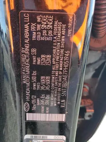 2023 HYUNDAI SANTA CRUZ SEL  