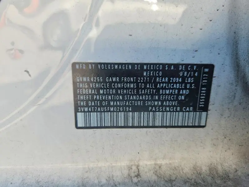 2015 VOLKSWAGEN GTI   