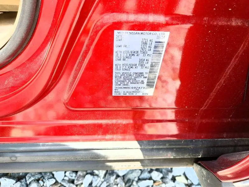 2014 NISSAN PATHFINDER SL  