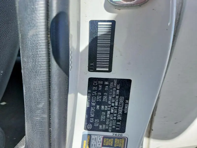 2020 KIA FORTE GT LINE  