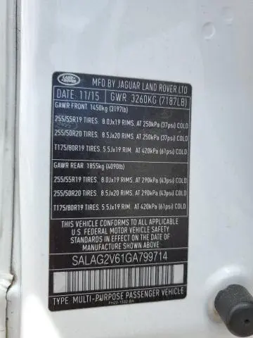 2016 LAND ROVER LR4 HSE  