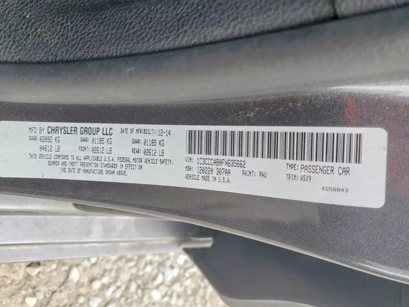 2015 CHRYSLER 200 LIMITED  