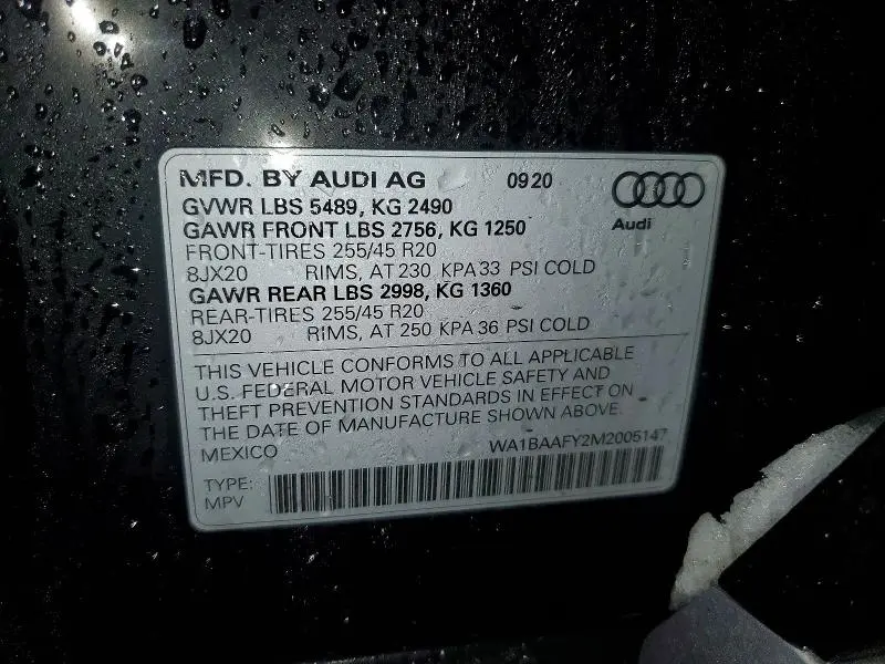 2021 AUDI Q5 PREMIUM PLUS  