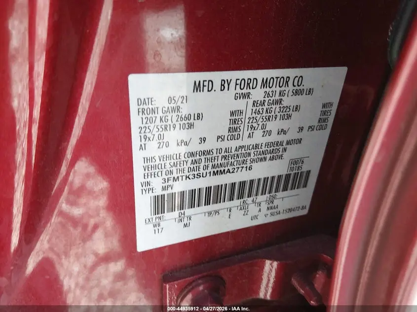 2021 FORD MUSTANG MACH-E PREMIUM