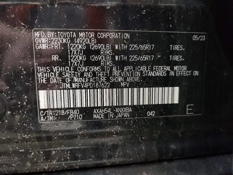 2023 TOYOTA RAV4 LE  