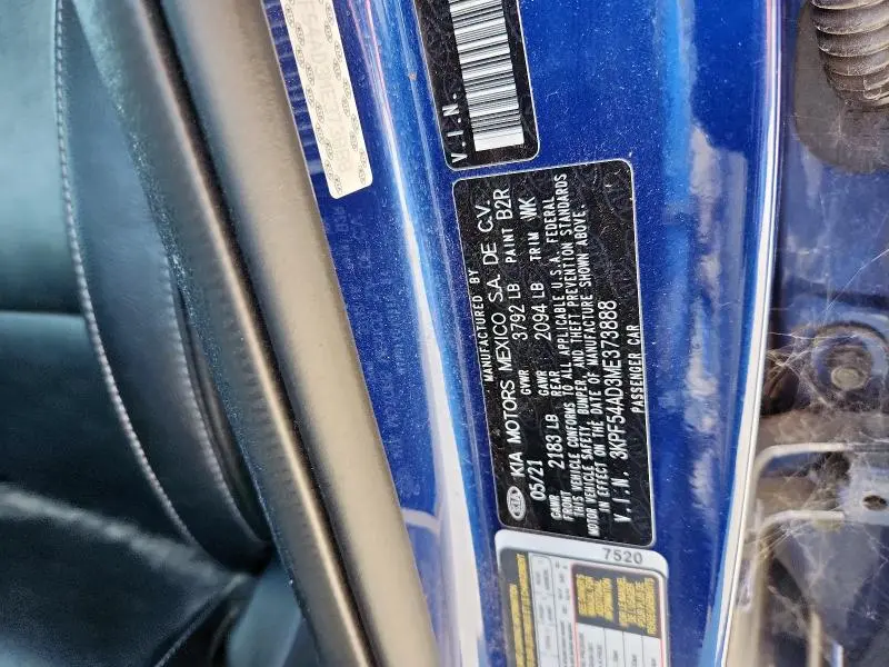 2021 KIA FORTE EX  