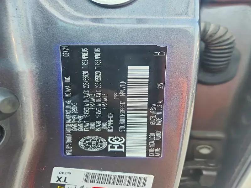 2021 TOYOTA HIGHLANDER XSE  