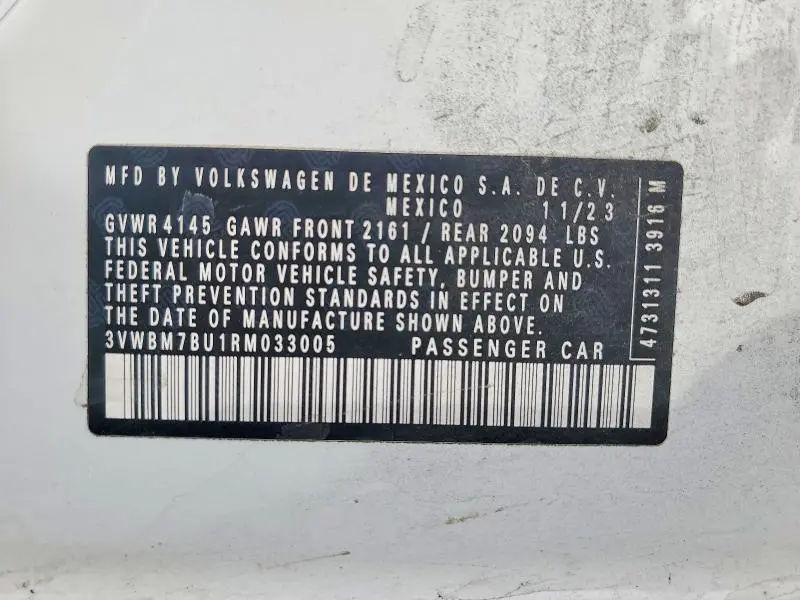 2024 VOLKSWAGEN JETTA SPORT  