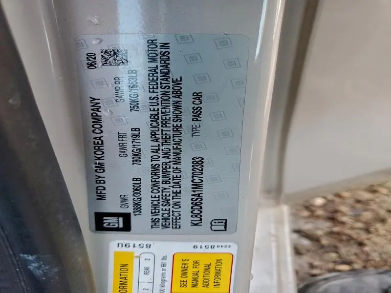 2021 CHEVROLET SPARK 1LT  