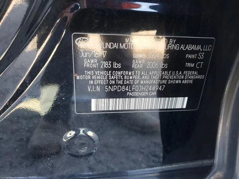 2018 HYUNDAI ELANTRA SEL  