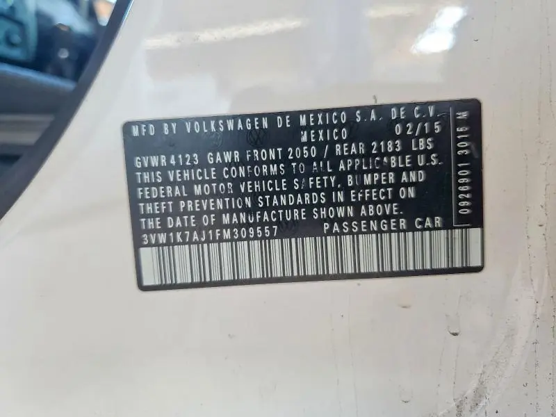 2015 VOLKSWAGEN JETTA BASE  