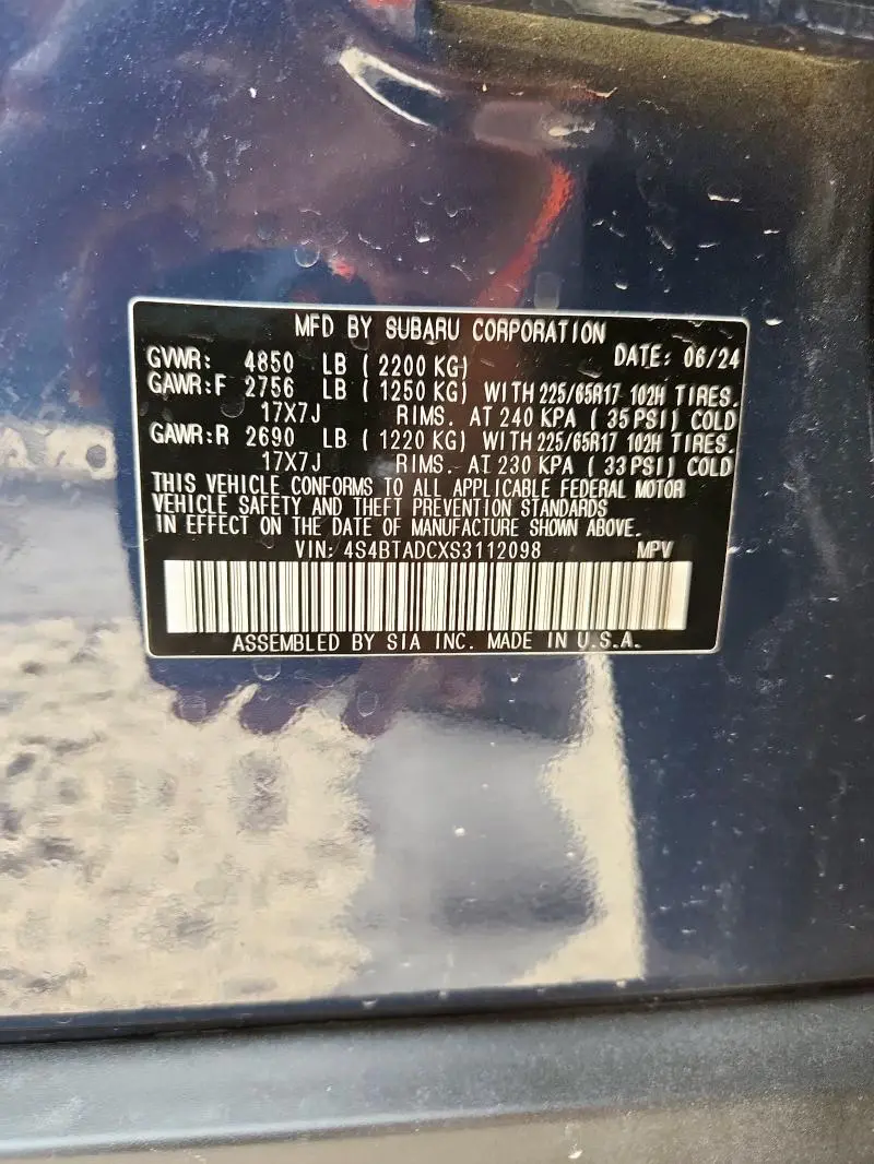 2025 SUBARU OUTBACK PREMIUM  