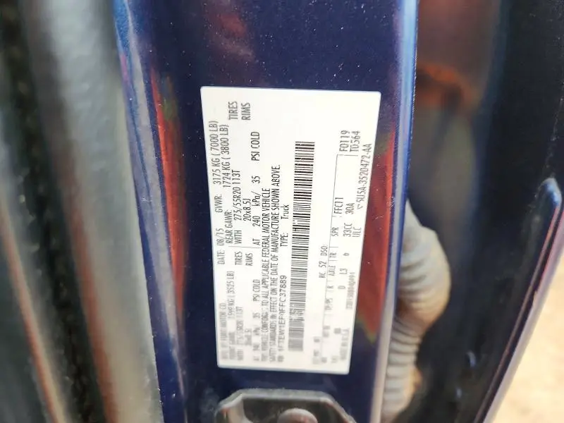 2015 FORD F150 SUPERCREW  