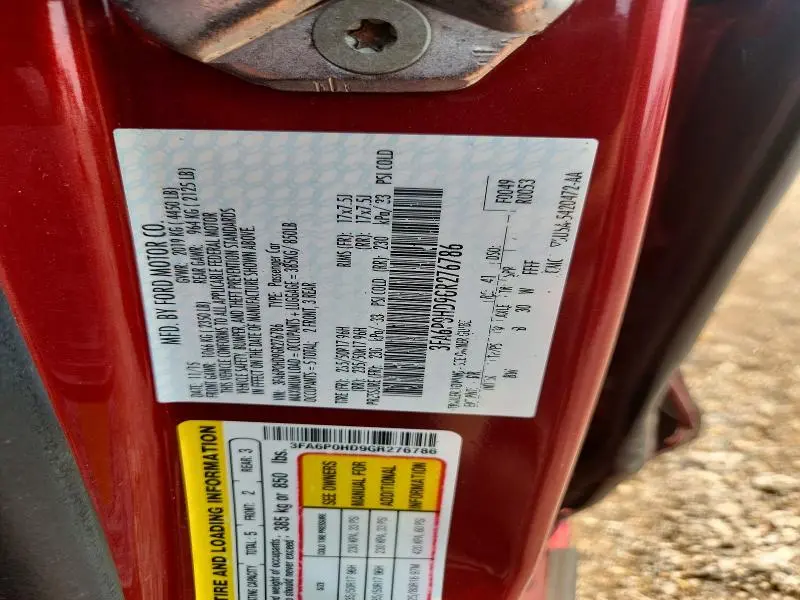 2016 FORD FUSION SE  