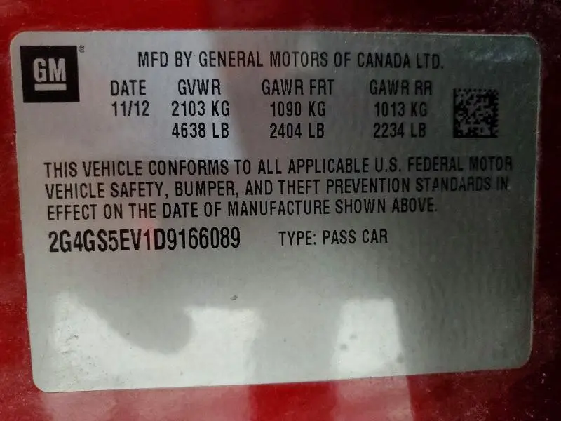 2013 BUICK REGAL PREMIUM  