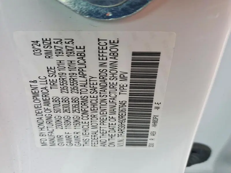 2024 HONDA CR-V SPORT TOURING  