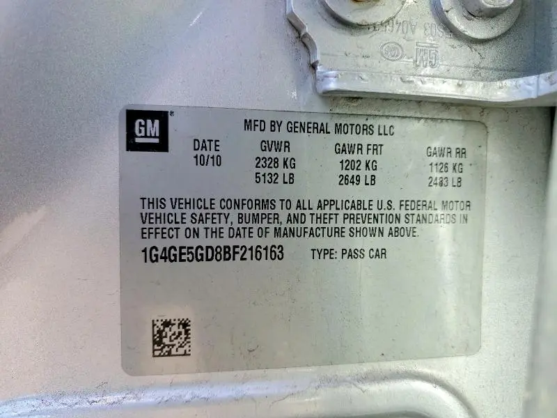 2011 BUICK LACROSSE CXS  