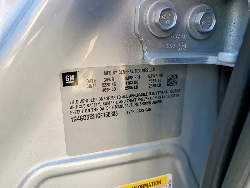 2012 BUICK LACROSSE PREMIUM  