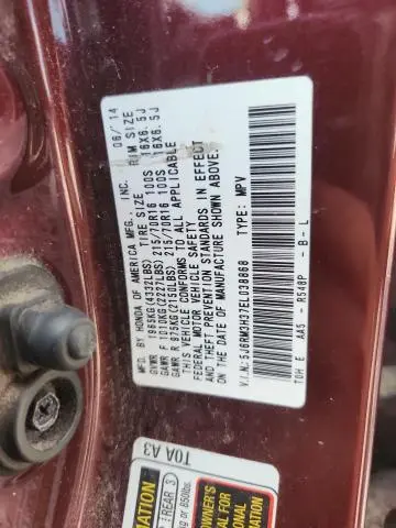 2014 HONDA CR-V LX  