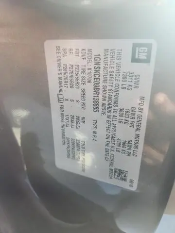 2011 CHEVROLET TAHOE K1500 LTZ  