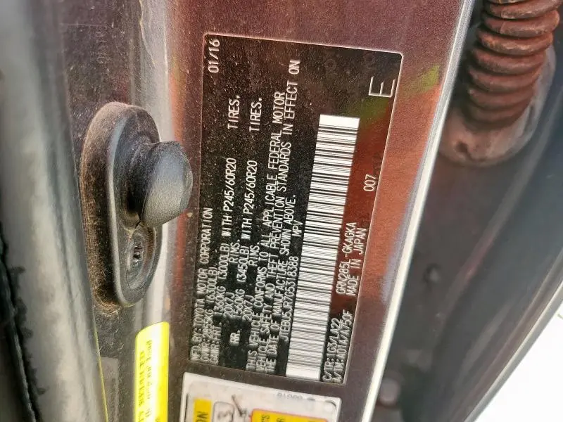 2016 TOYOTA 4RUNNER SR5/SR5 PREMIUM  