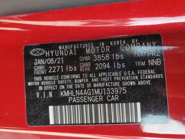 2021 HYUNDAI ELANTRA SEL  