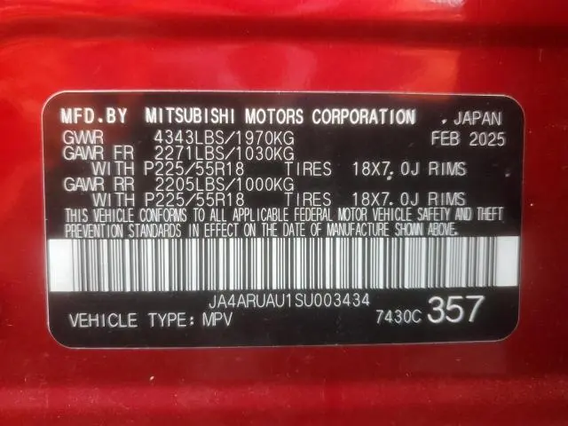2025 MITSUBISHI OUTLANDER SPORT S