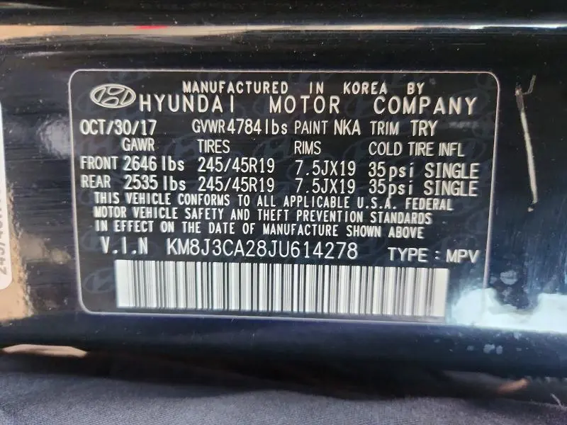2018 HYUNDAI TUCSON LIMITED  