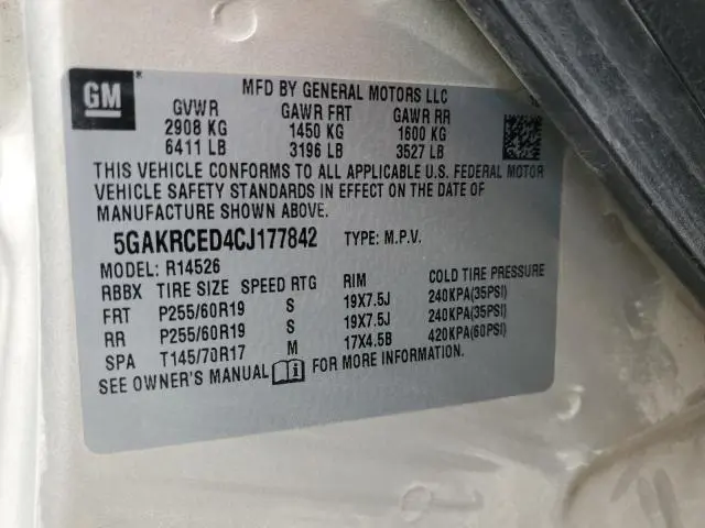 2012 BUICK ENCLAVE   