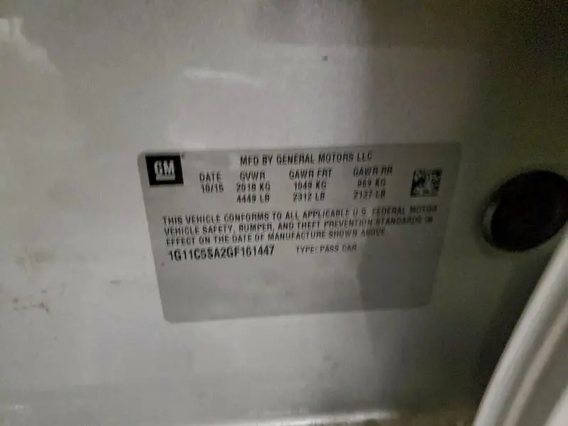 2016 CHEVROLET MALIBU LIMITED LT  