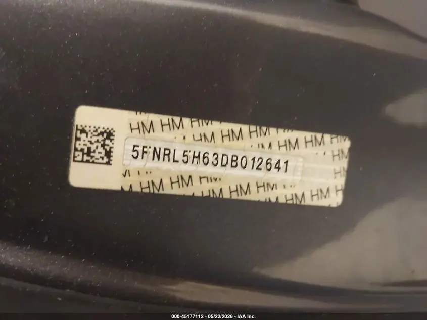 2013 HONDA ODYSSEY EX-L