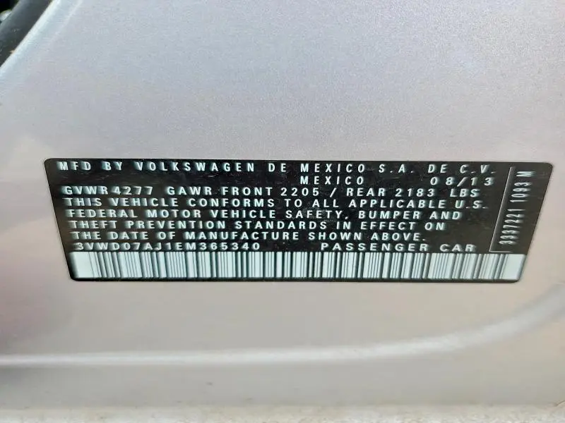 2014 VOLKSWAGEN JETTA   