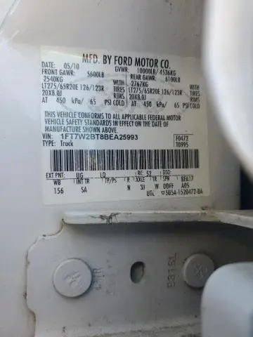 2011 FORD F250 SUPER DUTY  