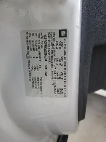 2010 GMC SIERRA C1500 SLE  