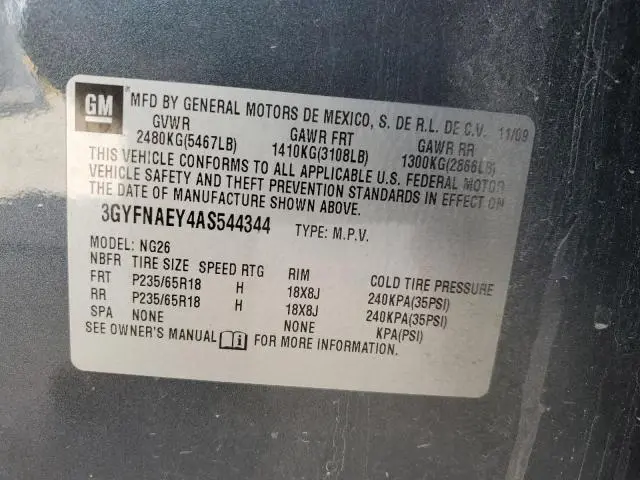 2010 CADILLAC SRX LUXURY COLLECTION  