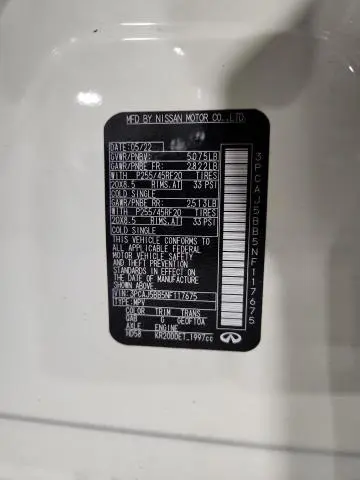 2022 INFINITI QX50 LUXE  