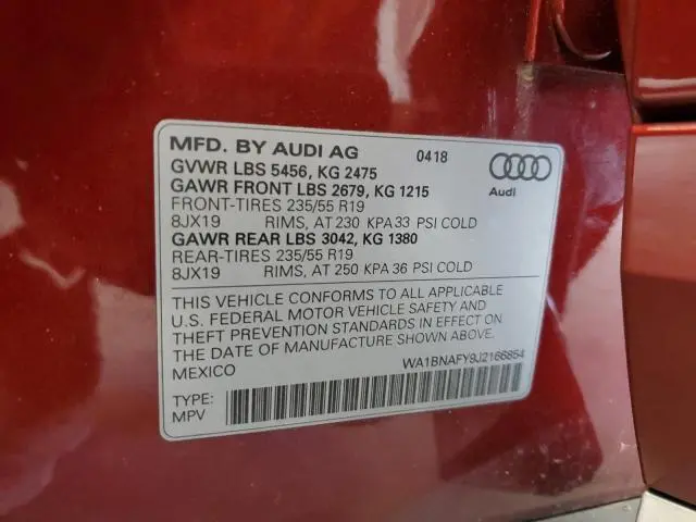 2018 AUDI Q5 PREMIUM PLUS  
