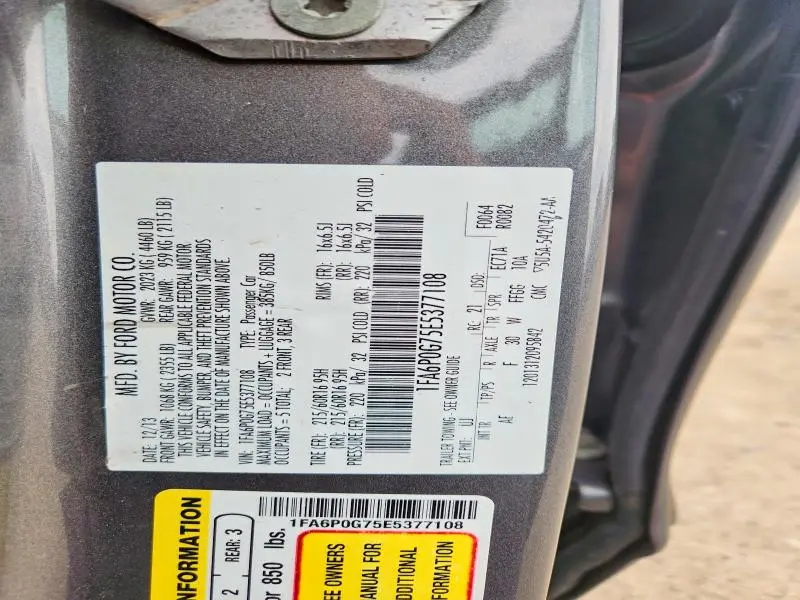 2014 FORD FUSION S  