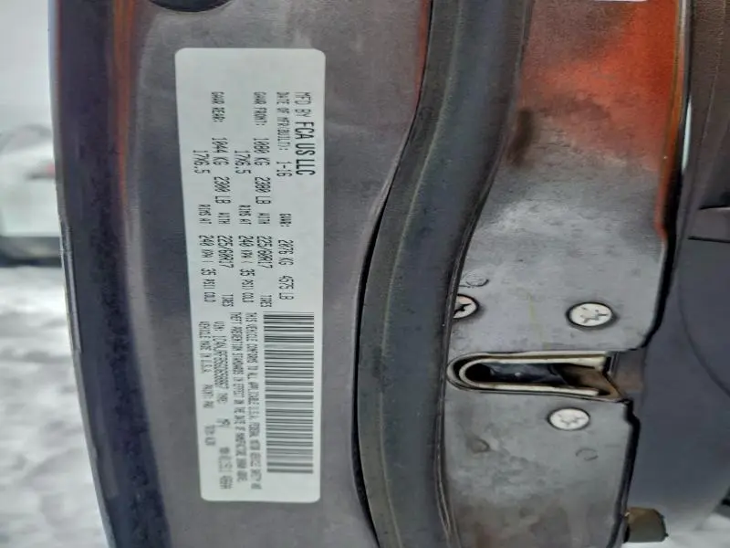 2016 JEEP PATRIOT LATITUDE  