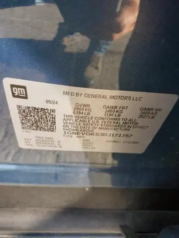 2024 CHEVROLET TRAVERSE LT  