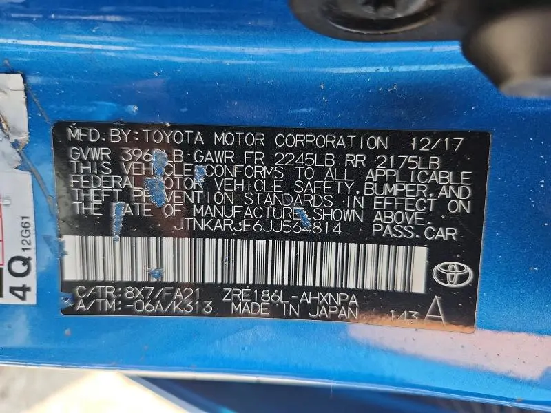 2018 TOYOTA COROLLA IM BASE  