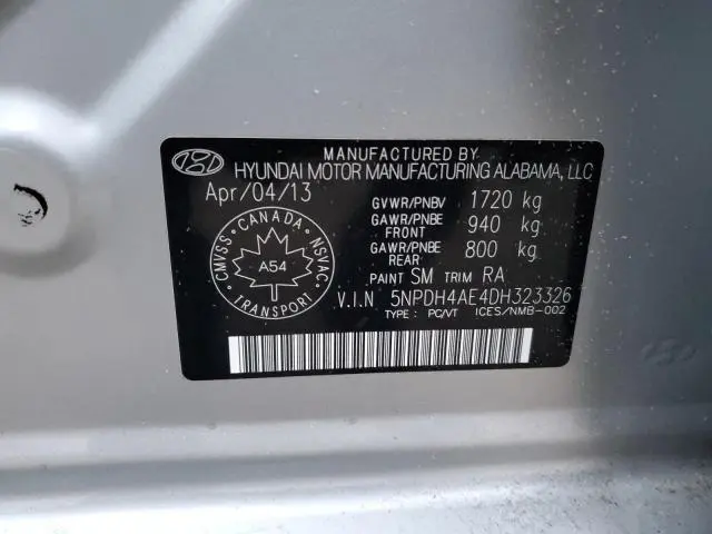 2013 HYUNDAI ELANTRA GLS  