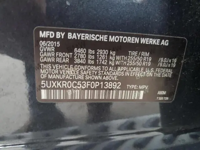 2015 BMW X5 XDRIVE35I  